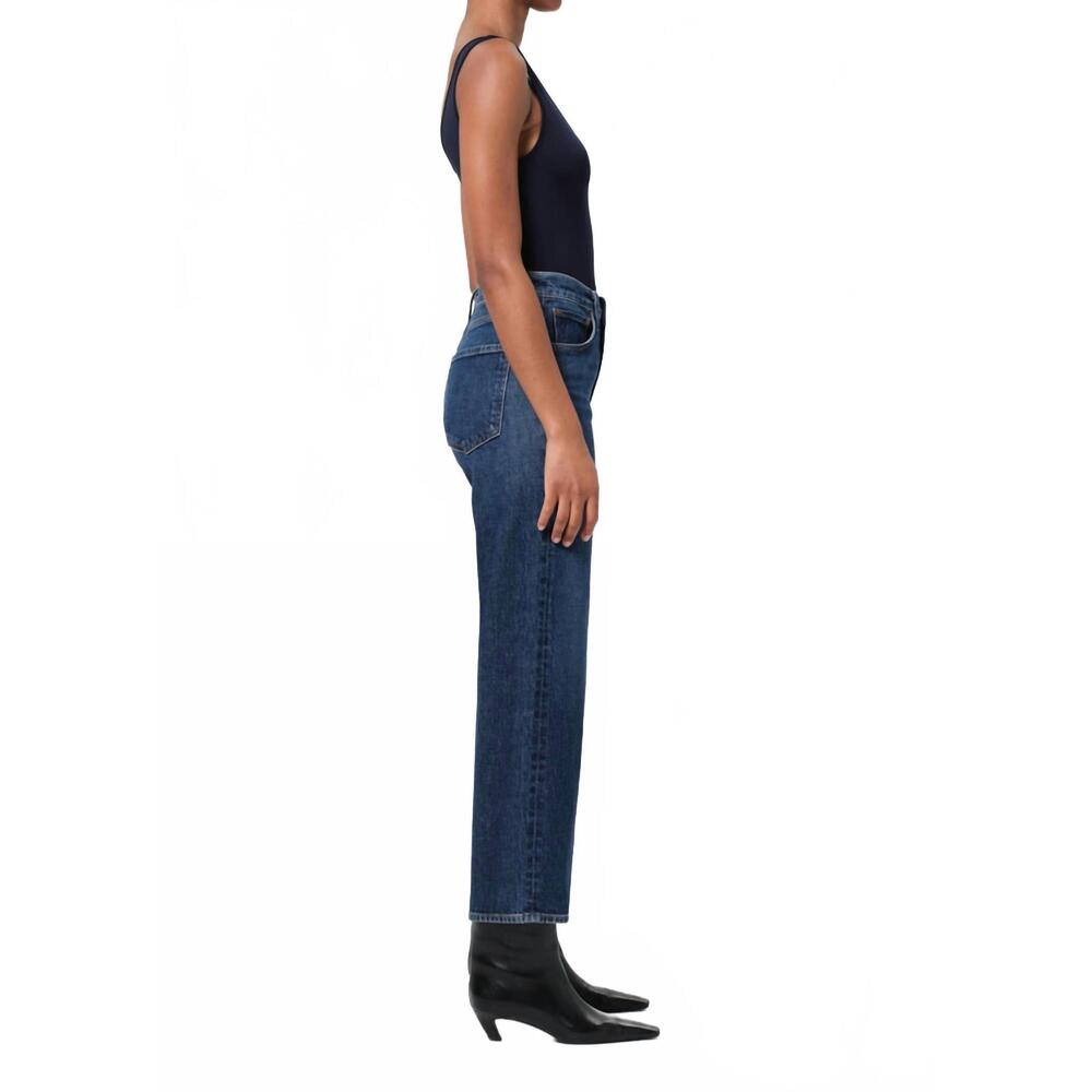 NEW AGOLDE ren high-rise waist and wide leg jean in echo - Picture 4 of 6